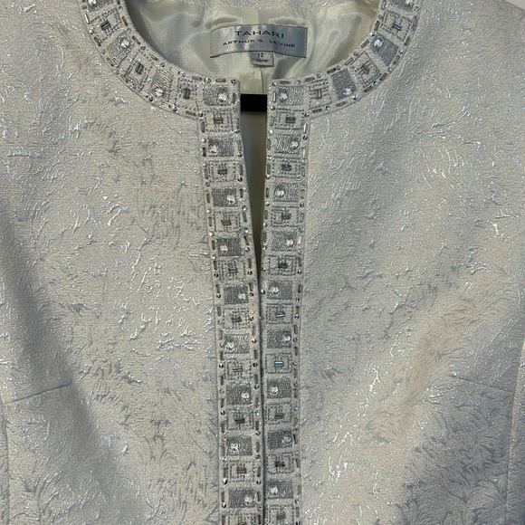 NWOT Tahari ASL beaded formal blazer, size 12 - Picture 5 of 9